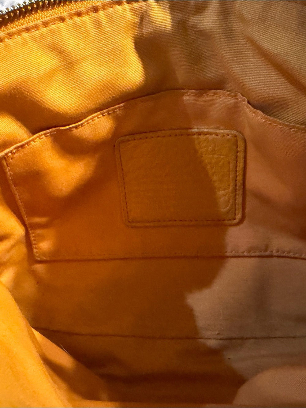 Coach Yellow Pebbled Leather Crossbody with Gold Hardware - Picture 3 of 11